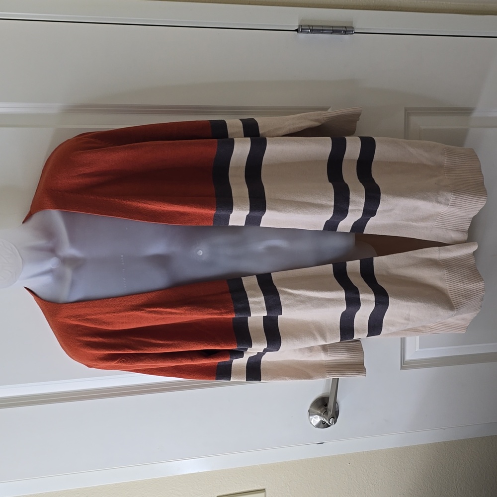 Color Block Open Front Cardigan‎ Size 0M - Picture 2 of 10